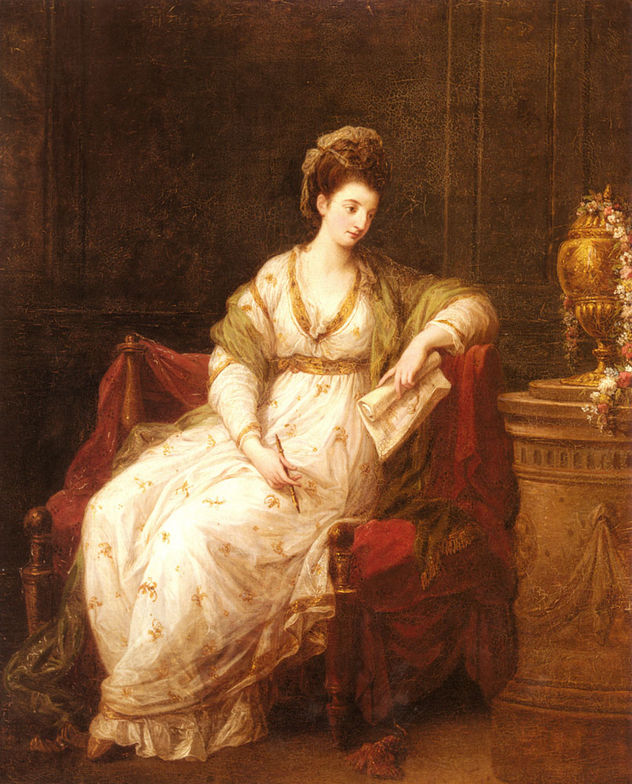 Retrato de Louise Henrietta Campbell, más tarde Lady Scarlett, como la Musa de la Literatura