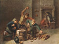 Campesinos peleando