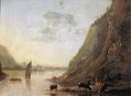 River Bank With Cows