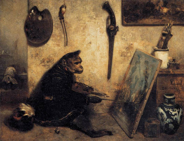 The Monkey Painter 