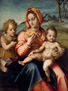 Madonna y Niño con el Santo Infante Juan en un Paisaje