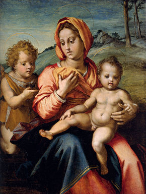 Madonna y Niño con...