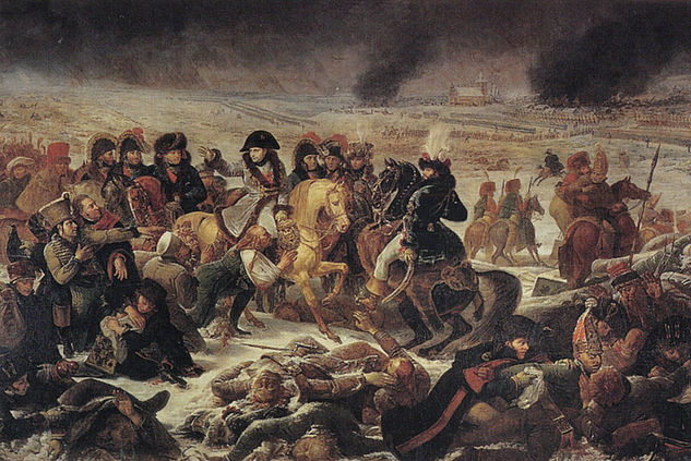 Napoleón en el campo de batalla de Eylau 