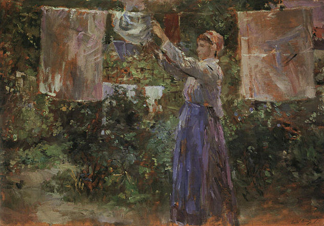 Peasant colgando la ropa CGF