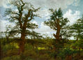 Landscape with Oak Trees and a Hunter CGF