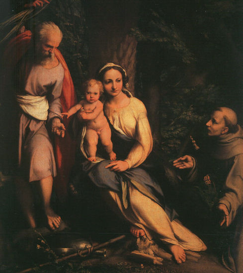 The Rest On The Flight To Egypt With Saint Francis 