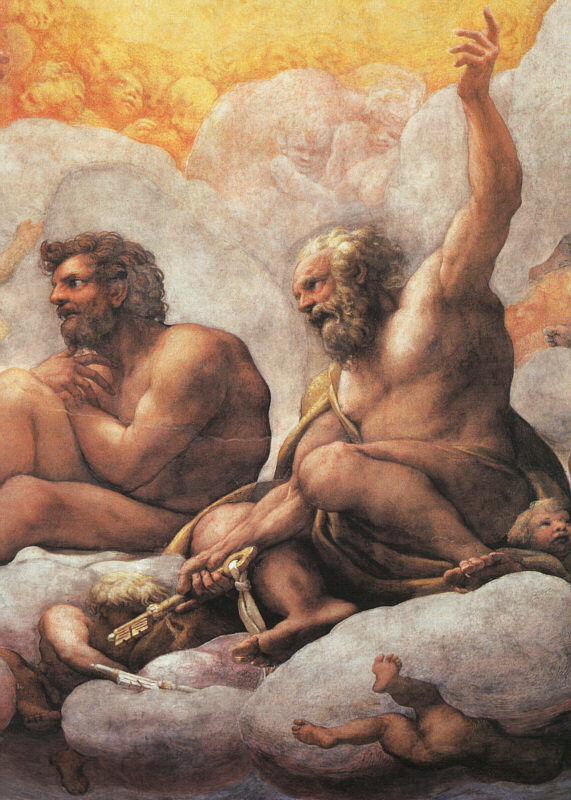 Los Apóstoles Pedro y Pablo Detalle del Fresco de la Cúpula