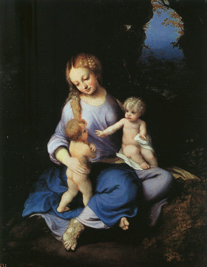 Madonna And Child With The Young Saint John 