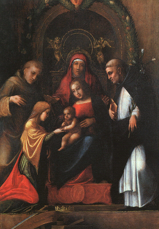 El matrimonio místico de Santa Catalina