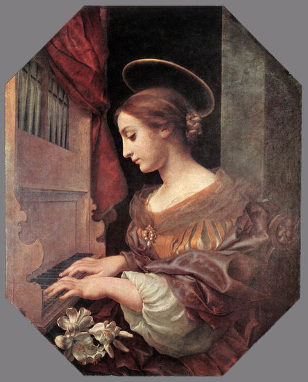 St Cecilia at the Organ 