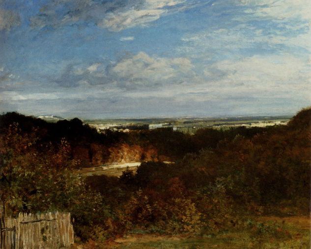 A View Towards The Seine From Suresnes 