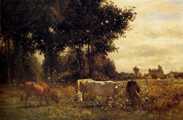 Vacas pastando