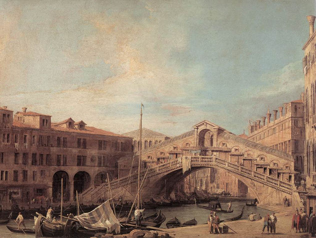 Gran Canal El Puente de Rialto desde el Sur