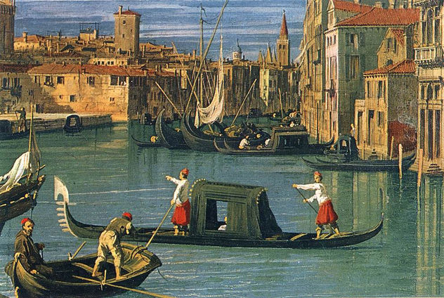 El Gran Canal y la Iglesia de la Salute (detalle)