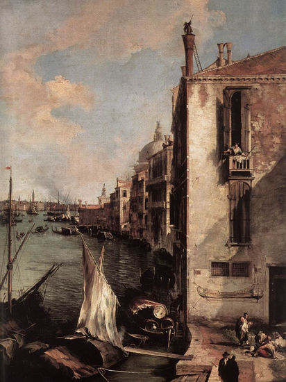 Grand Canal Looking East From The Campo San Vio detail 