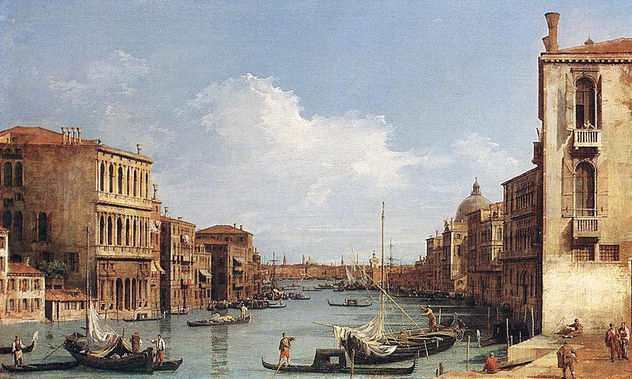 El Gran Canal desde el Campo S. Vio hacia el Bacino