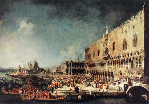 Llegada del embajador francés en Venecia 