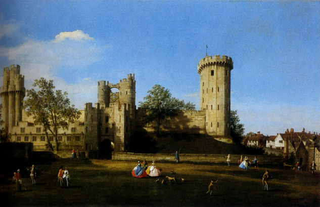 La fachada oriental del castillo de Warwick 