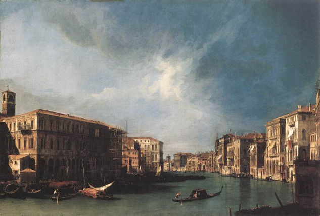 The Grand Canal From Rialto Toward The North 