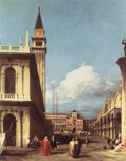 The Piazzetta Looking Toward The Clock Tower 