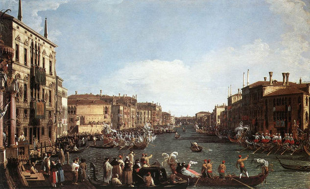 A Regatta On The Grand Canal 