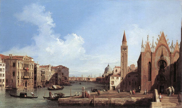 Gran Canal desde Santa María della Carità hasta el Bacino di San Marco 