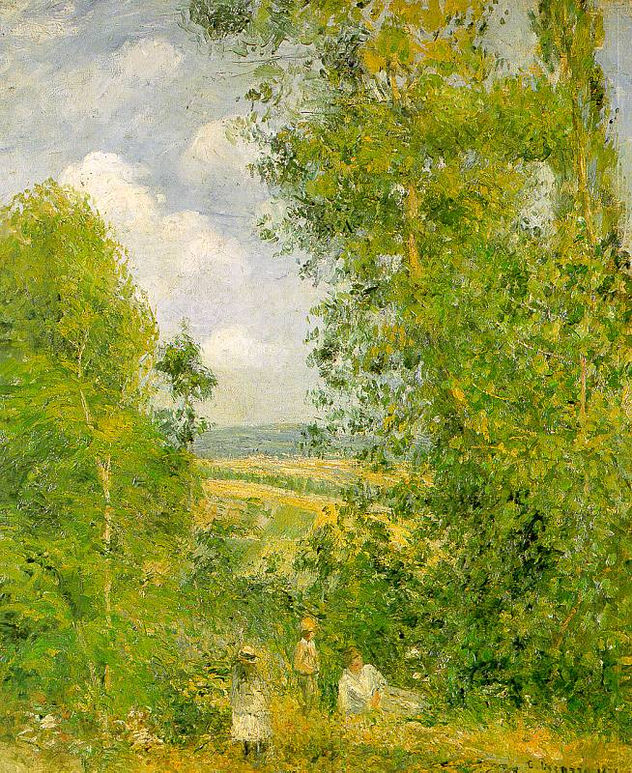 Descansando en el bosque en Pontoise 1878