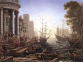 Port Scene with the Embarkation of St Ursula WGA