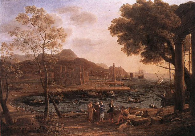 Harbour Scene with Grieving Heliades WGA 