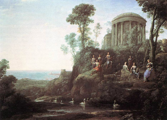 Apollo and the Muses on Mount Helion Parnassus WGA 