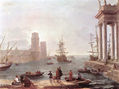 Port Scene with the Departure of ulysses from the Land of the Feaci