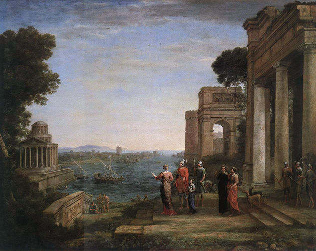 Aeneas Farewell to Dido in Carthago WGA 