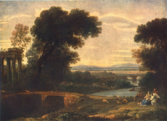Paisaje con el descanso en la huida a Egipto 1666