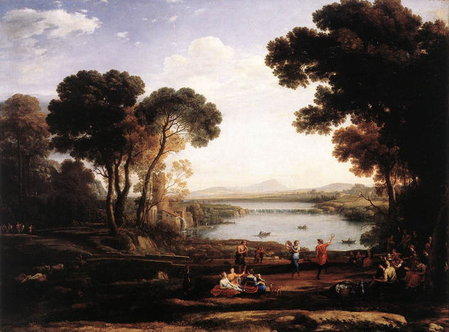 Paisaje con figuras danzantes El molino