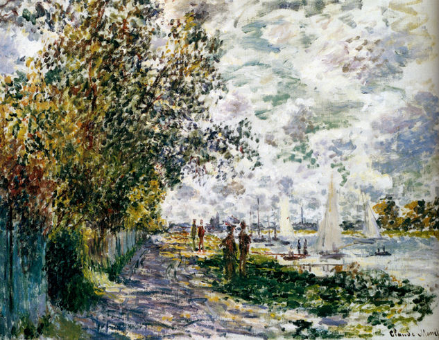 The Riverbank At Gennevilliers 