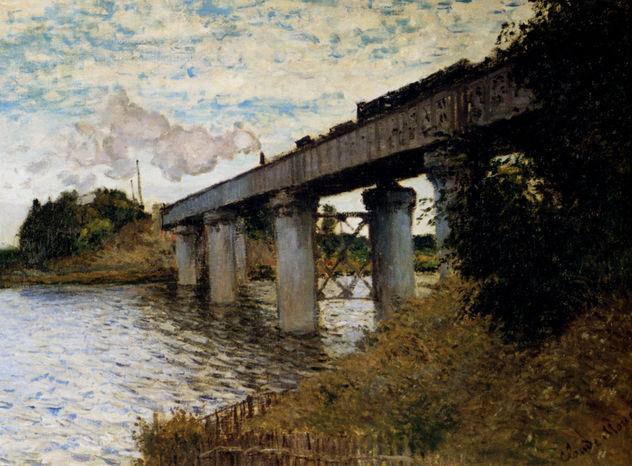 El puente de ferrocarril en Argenteuil