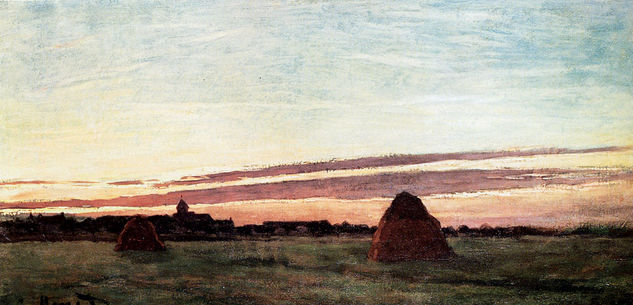 Haystacks At Chailly 1865 