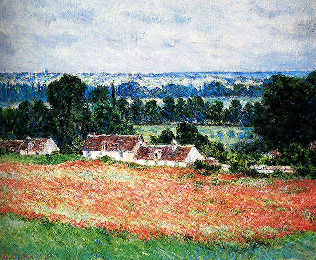 Campo de amapolas, Giverny 1885 