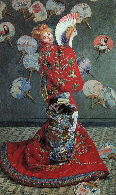 La Japonaise Camille Monet en traje japonés CGF