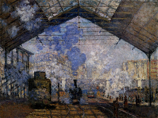 La Gare Saint Lazare 1877 