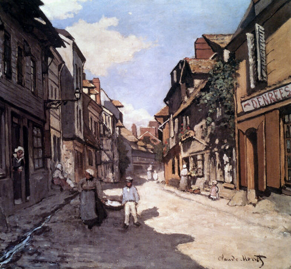 Rue De La Bavolle Honfleur 1864 