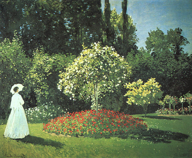 Jeanne Marguerite Lecadre en el jardín CGF