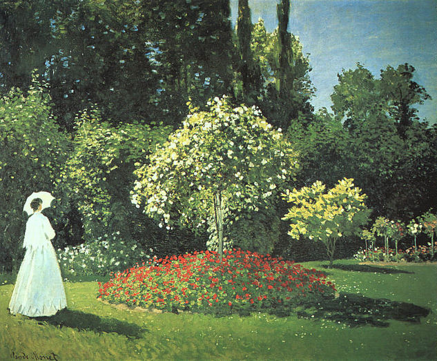 Jeanne Marguerite Lecadre en el jardín CGF 