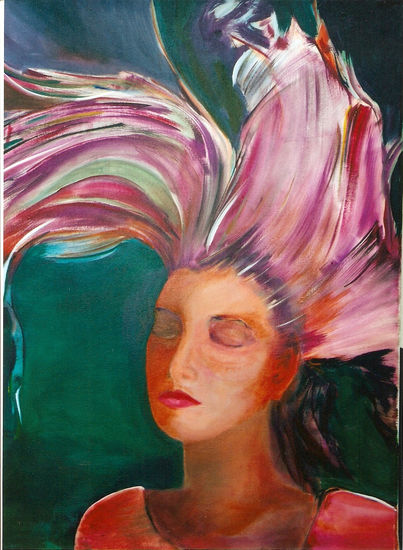 El viento I Acrylic Canvas Portrait