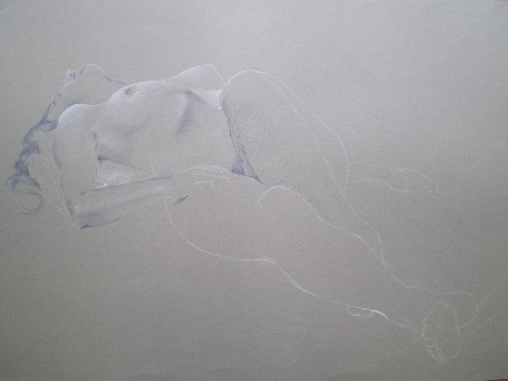 Estudio de desnudo femenino Others Paper Nude Paintings