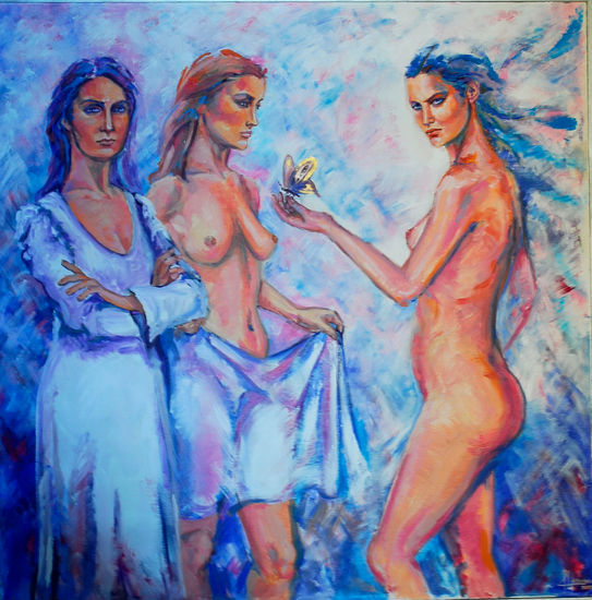 METAMORFOSIS Acrylic Panel Nude Paintings