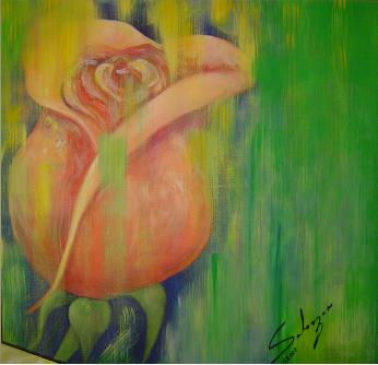 la rosa Acrylic Canvas Landscaping