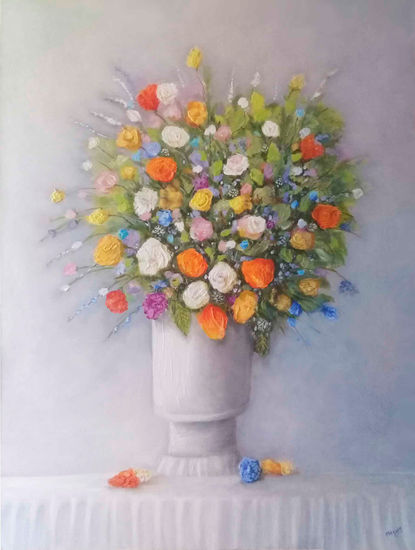 Bouquet Oil Canvas Floral Painting