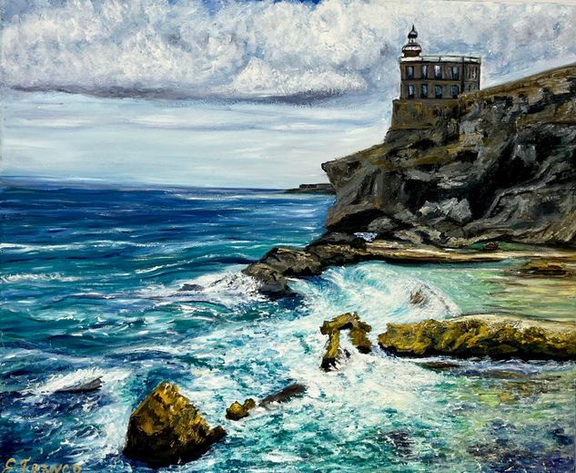 El Faro de Melilla Oil Canvas Landscaping