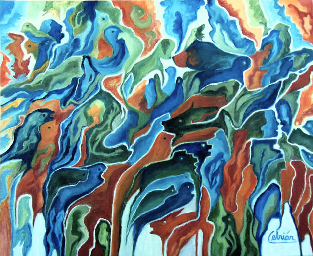 Alegoria animal Oil Canvas Others